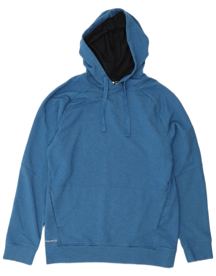 RUSSELL ATHLETIC Maglione con cappuccio Dri-Power da uomo piccolo in poliestere blu