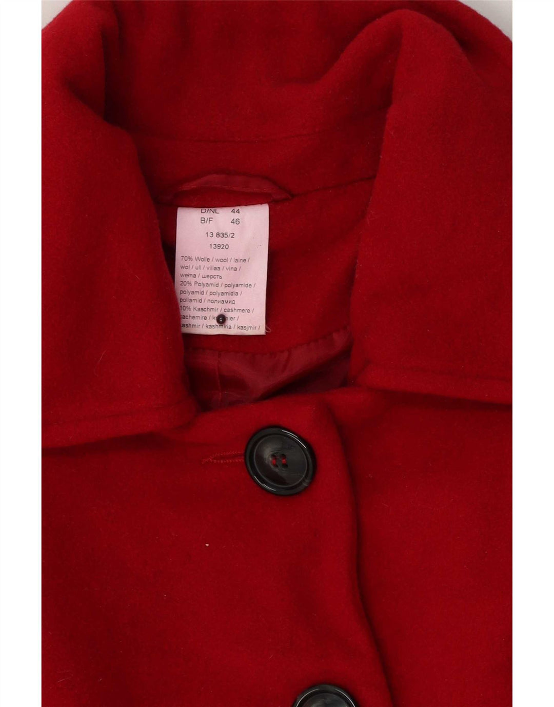 Giacca vintage da donna EU 46 XL in lana rossa
