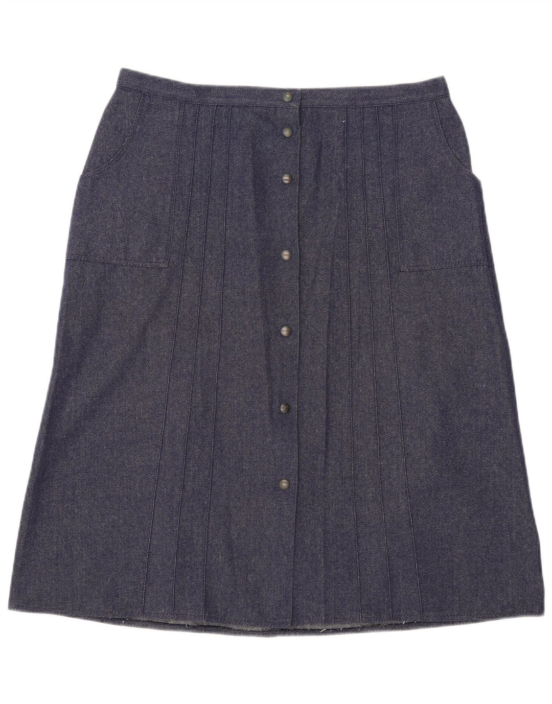 Gonna a trapezio da donna vintage W34 grande blu