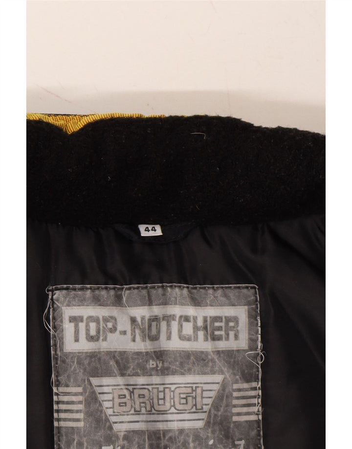 BRUGI Womens Hooded Windbreaker Jacket IT 44 Medium Orange Colourblock Vintage Brugi and Second-Hand Brugi from Messina Hembry 