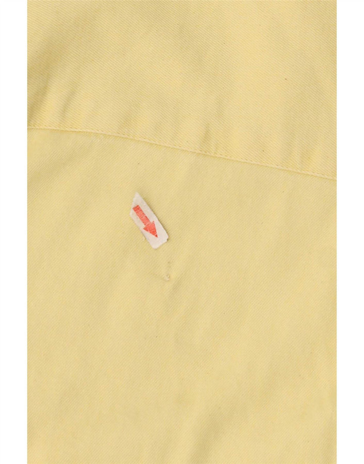 Camicia di jeans a maniche corte da uomo Levi's in cotone giallo medio