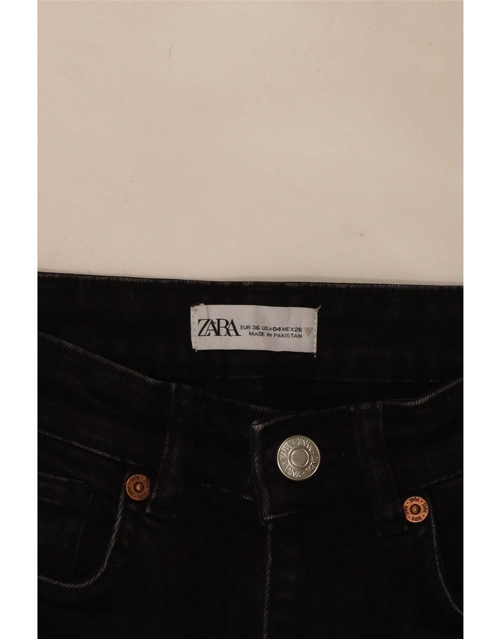 Jeans Bootcut da donna Zara EU 36 XS W26 L26 Nero