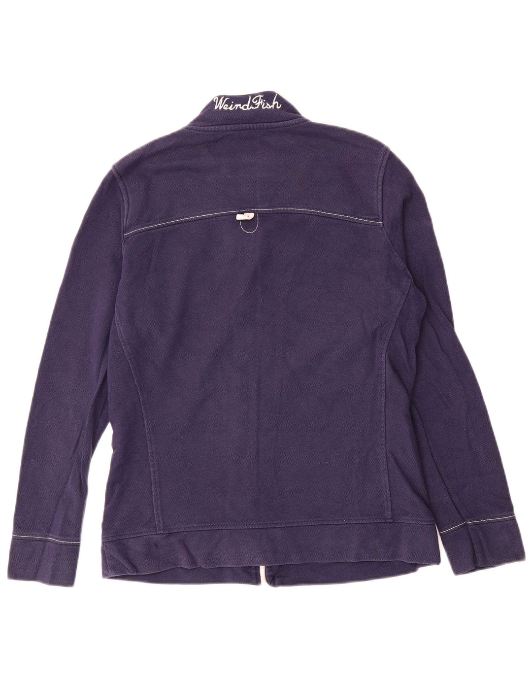 Giacca da tuta da donna Weird Fish UK 10 Small Blu Navy Colourblock
