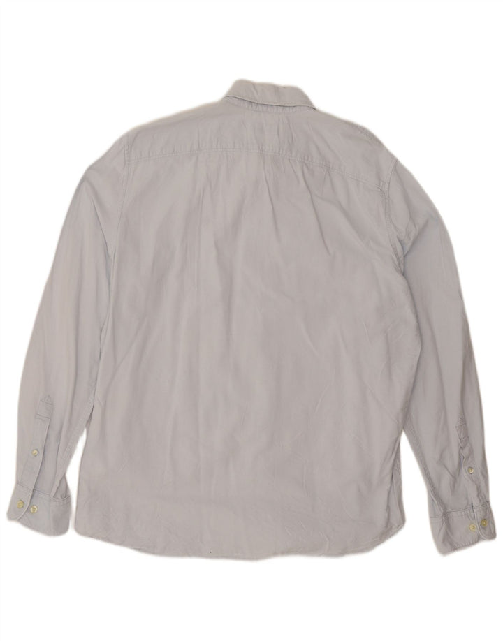 Camicia Timberland da uomo slim fit XL in cotone blu