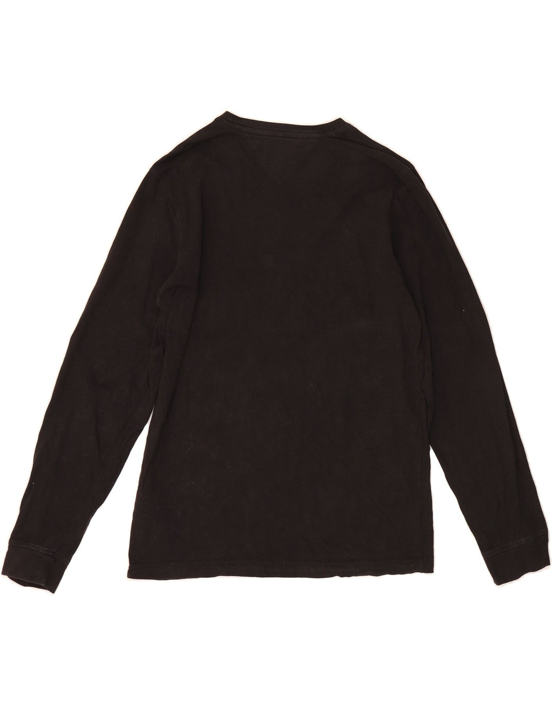 TOMMY HILFIGER Mens Top Long Sleeve Small Black Cotton Vintage Tommy Hilfiger and Second-Hand Tommy Hilfiger from Messina Hembry 