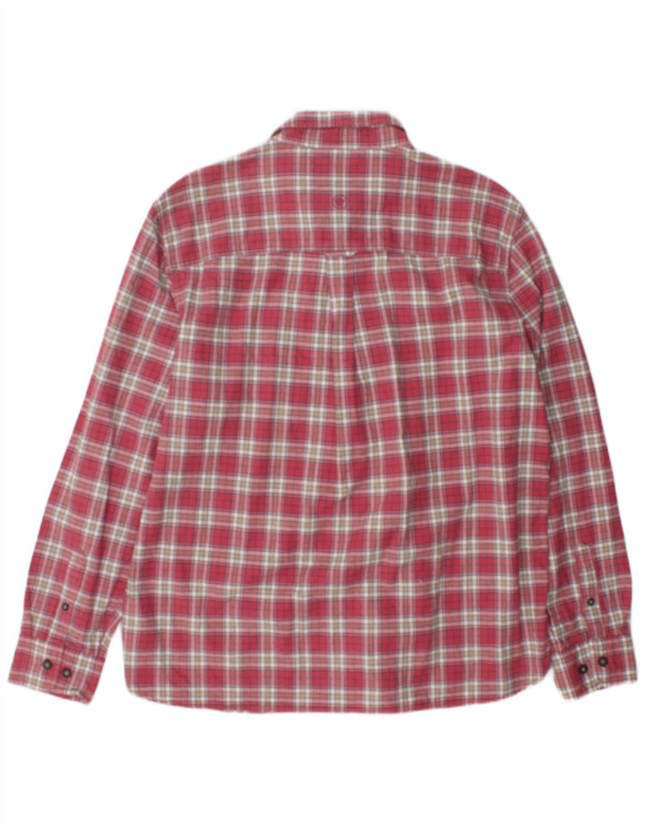 Camicia da uomo vestibilità regolare Fat Face XL in cotone a quadri rossi
