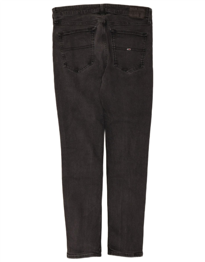 Jeans slim da uomo Tommy Hilfiger W36 L30 cotone nero