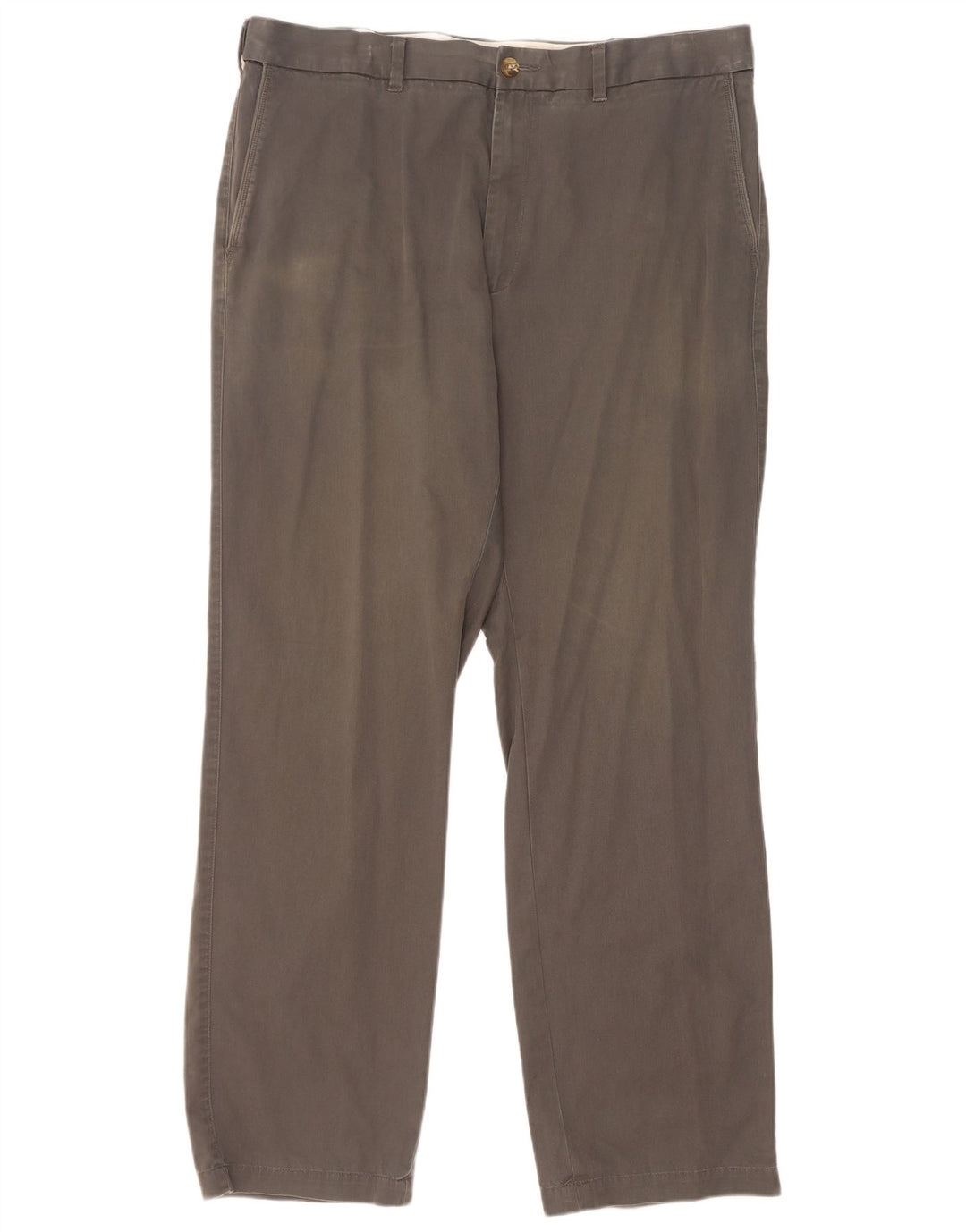 Pantaloni chino dritti Marks & Spencer da uomo blu Harbour W38 L33 kaki