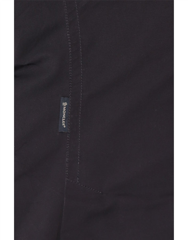 Moncler Giacca imbottita da uomo taglia 4 XL in poliestere blu navy