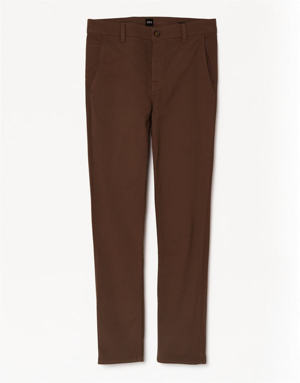 Pantaloni casual slim da uomo Hugo Boss W31 L32 cotone marrone
