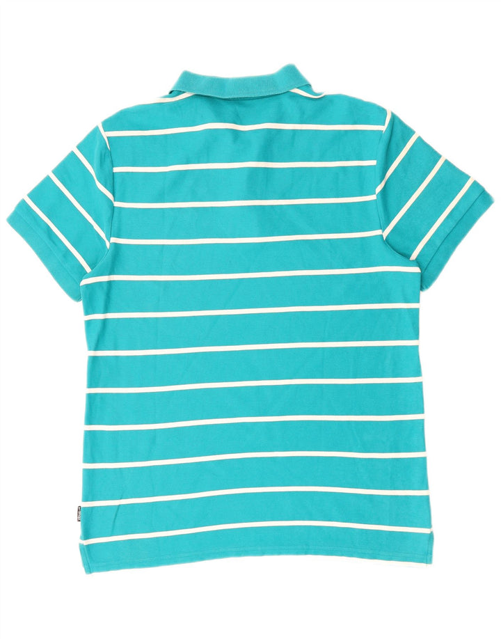 Polo NIKE da uomo in cotone a righe grandi blu