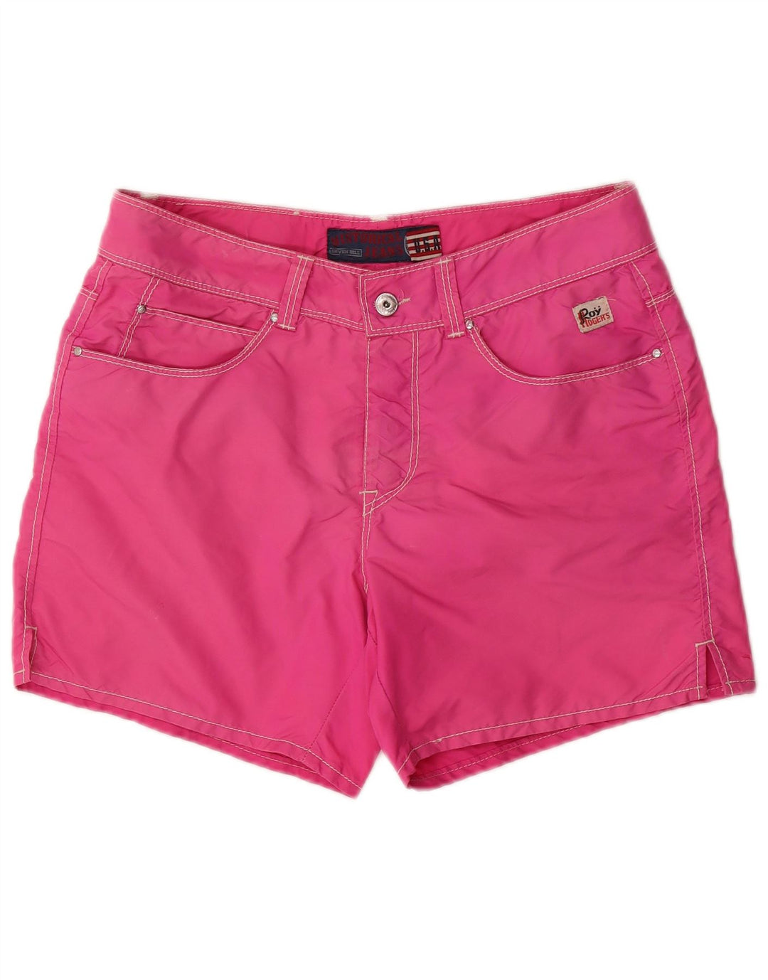 Pantaloncini da bagno da uomo Seven Bell Roy Rogers in nylon rosa medio