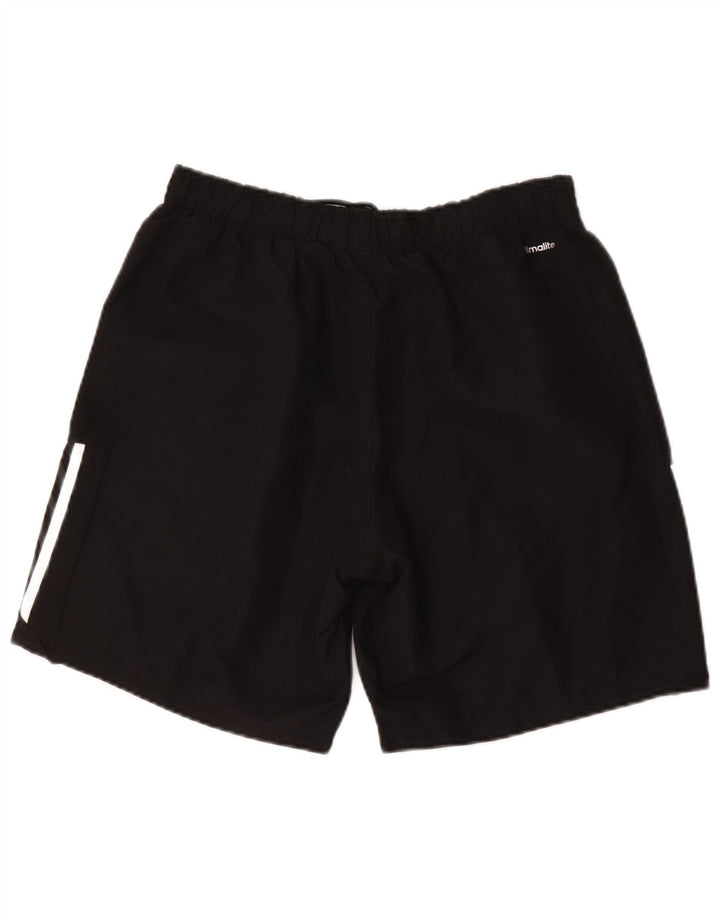 Pantaloncini sportivi Adidas Climalite da uomo grandi in poliestere nero