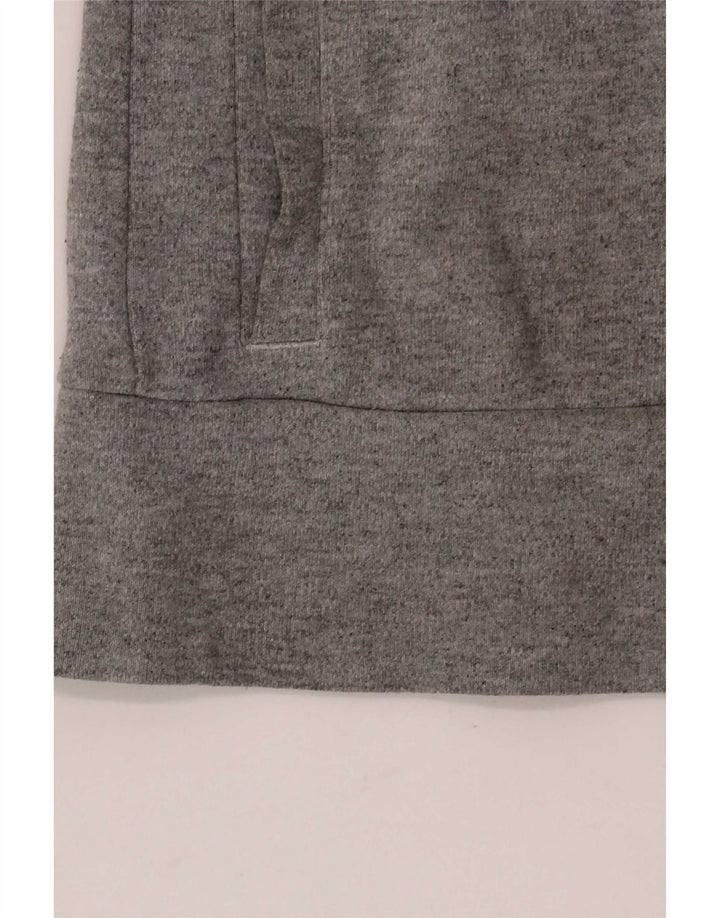 Giacca da ginnastica da donna con vestibilità regolare Adidas UK 8 Small Grigio Cotone