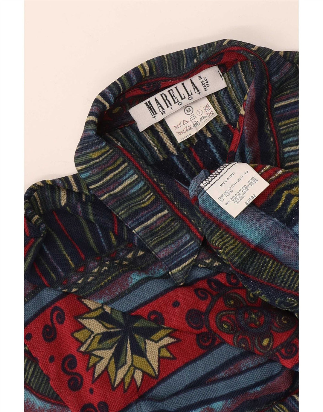 Camicetta da donna Marella UK 14 Medium multicolore geometrica