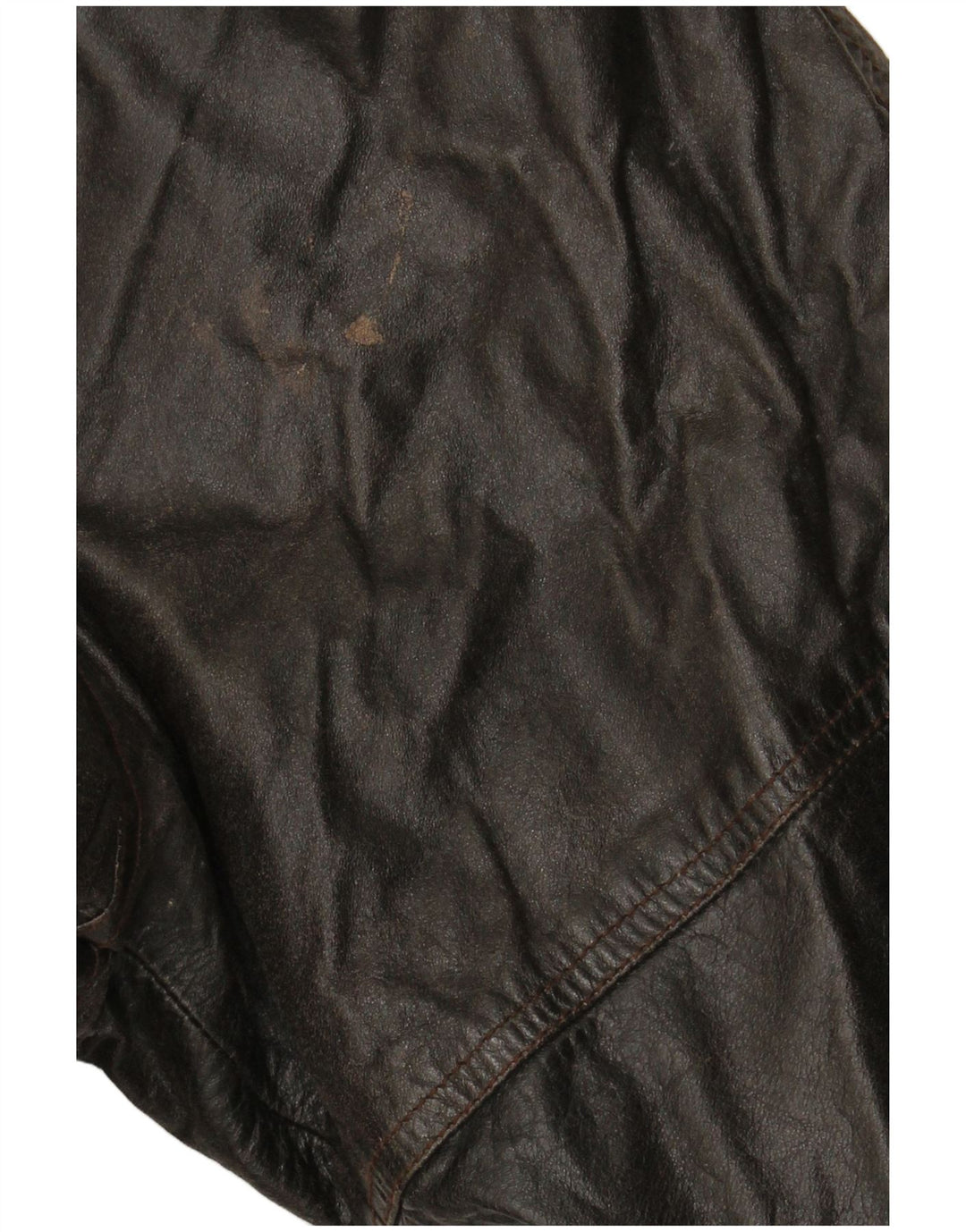 Cappotto in pelle doppio petto da donna VINTAGE EU 38 in pelle marrone medio