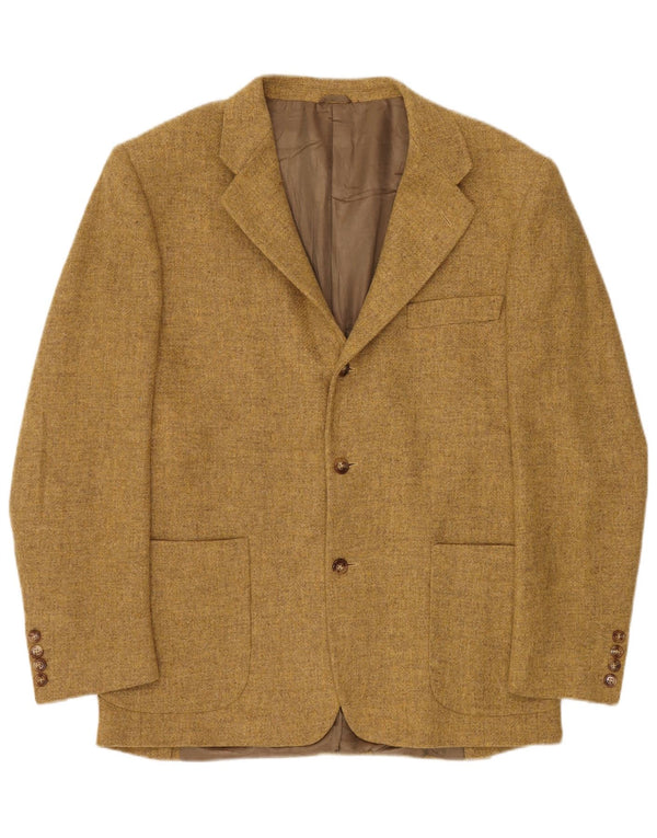Giacca blazer da uomo a 3 bottoni BROOKSFIELD IT 52 XL in lana gialla