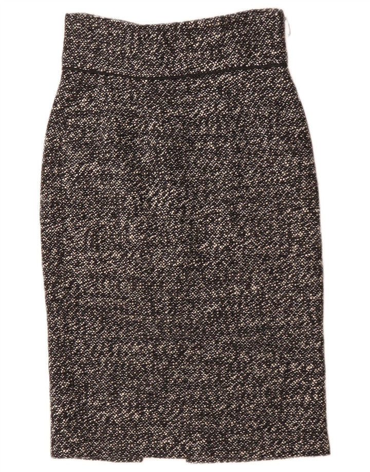 Gonna a tubino da donna Zara piccola W26 acrilico chiazzato nero