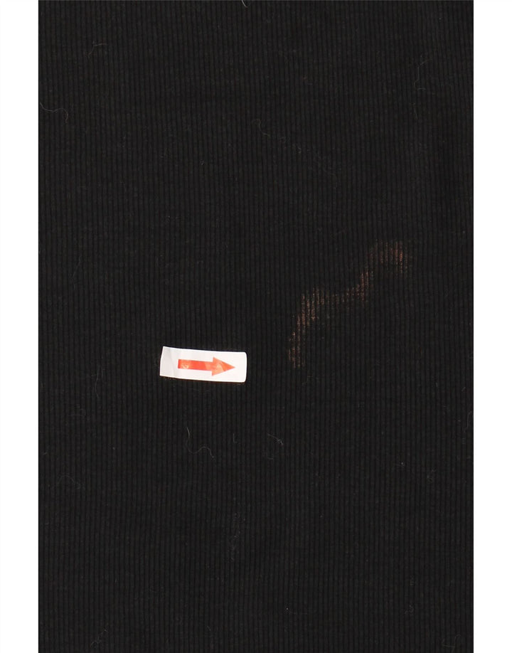 Abito a trapezio senza maniche da donna Zara UK 10 piccolo in cotone nero
