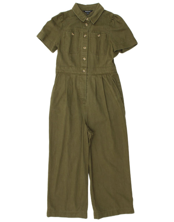 WHISTLES Womens Short Sleeve Jumpsuit UK 12 Medium Green