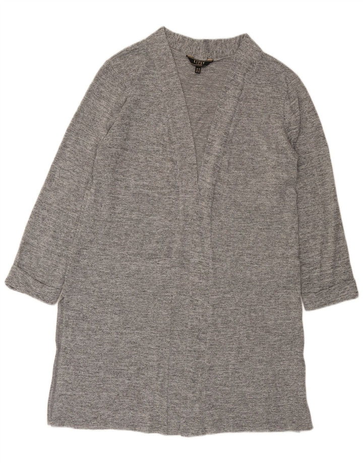 Maglione cardigan aperto lungo da donna Lipsy UK 16 grande poliestere grigio