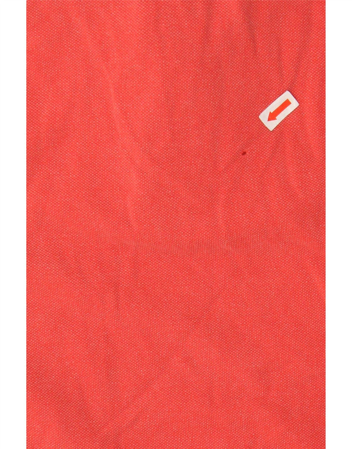 Polo da uomo con grafica geografica NAPAPIJRI piccola in cotone rosso