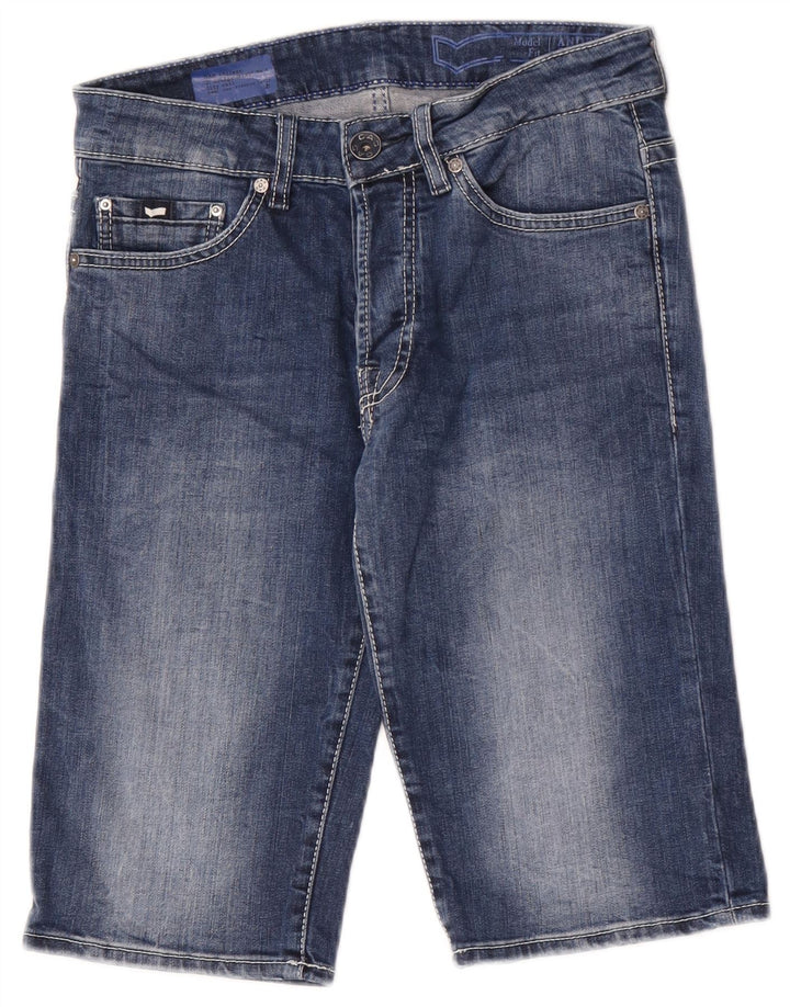 Pantaloncini bermuda in denim da uomo Gas W30 blu medio