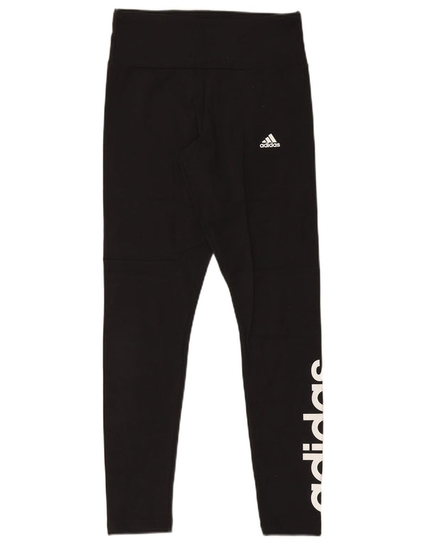 Leggings Adidas da donna con grafica slim fit UK 8/10 piccolo cotone nero