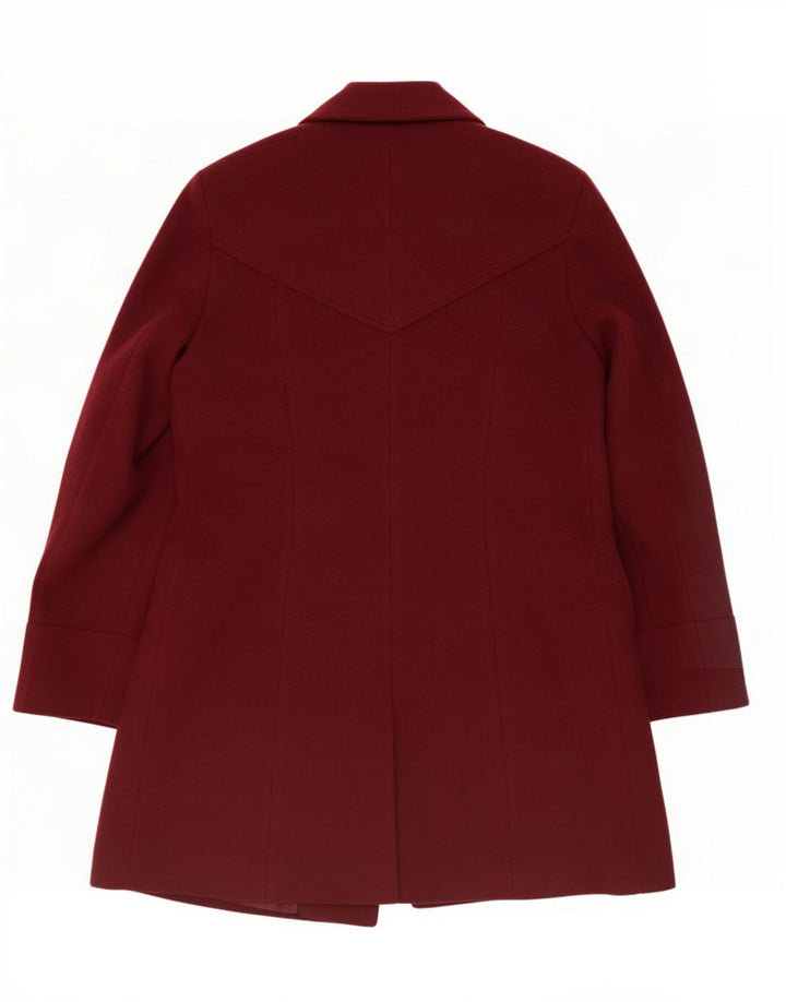 Cappotto da donna Marks & Spencer UK 12 Poliestere bordeaux medio
