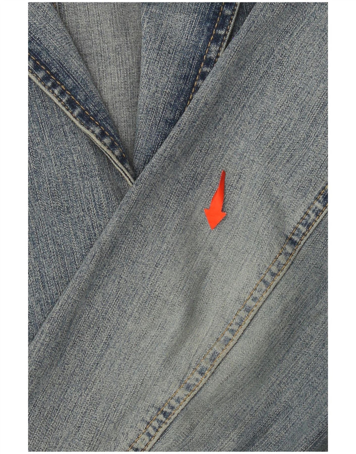 Giacca blazer in denim a 2 bottoni da donna ESPRIT UK 16 grande cotone blu