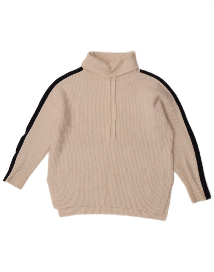 Maglione maglione a collo alto da donna The White Company UK 14 Bianco medio