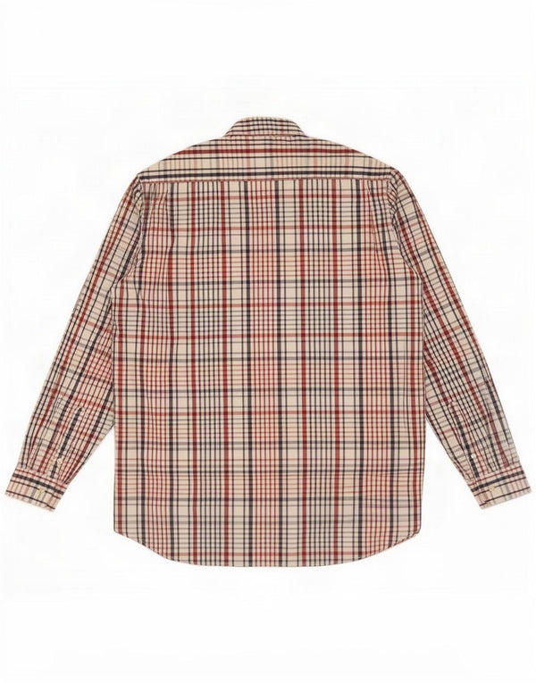 Valentino Mens Shirt Size 39 Medium Multicoloured Check Cotton