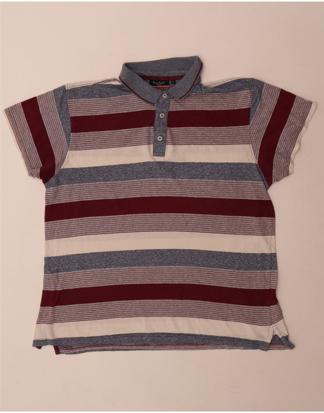 Polo da uomo dalla vestibilità regolare Pierre Cardin, a righe grandi, multicolore