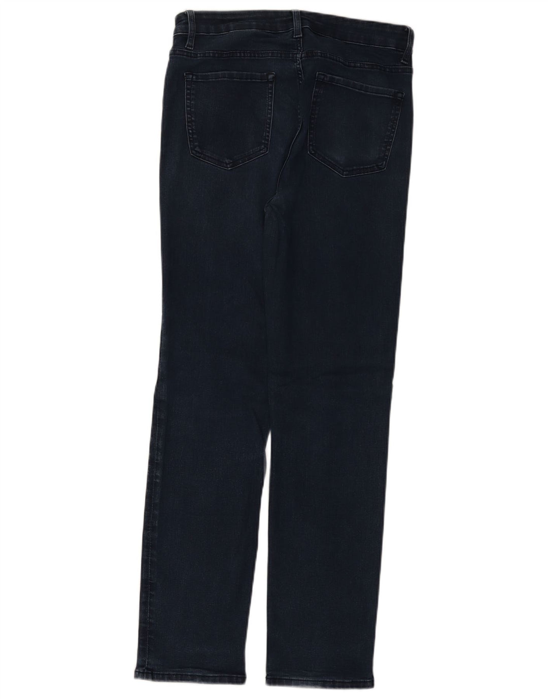 MARKS & SPENCER Jeans dritti da donna UK 12 Medio W30 L30 Blu navy