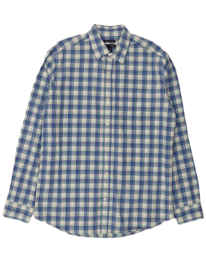 Camicia Gap da uomo slim fit in cotone a quadri blu grandi