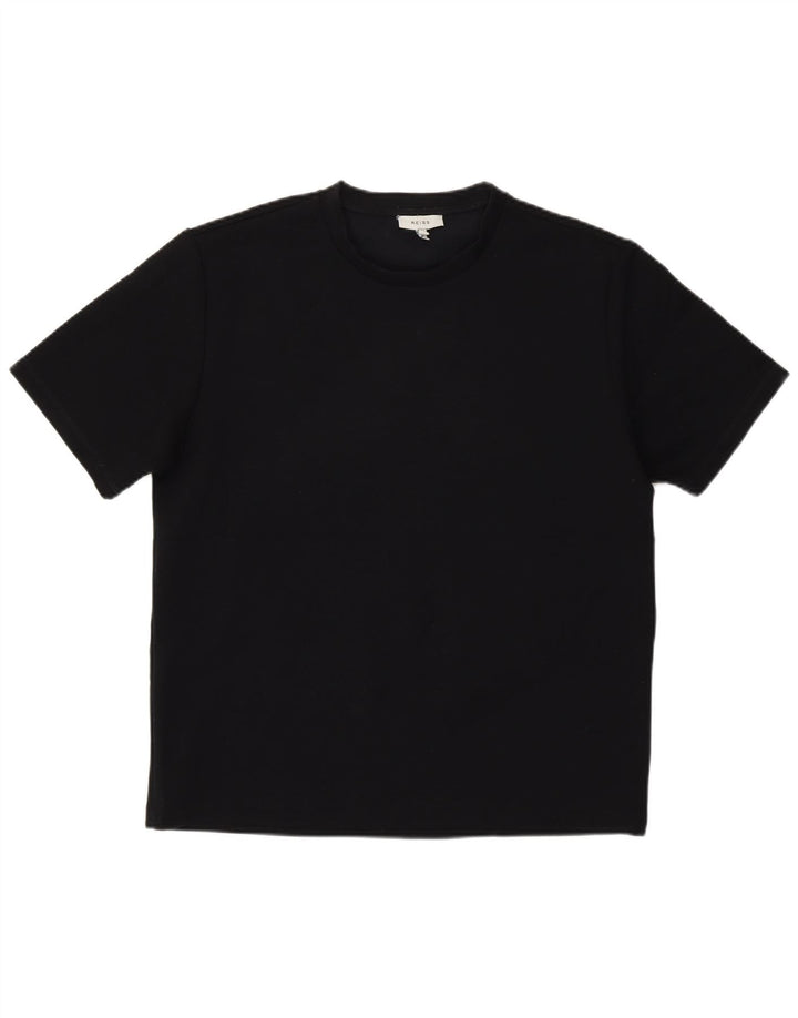 T-shirt da donna Reiss Top UK 12 Medium Nero Poliestere