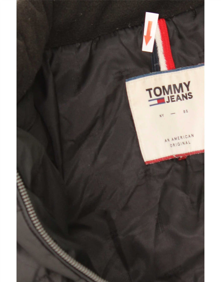 Giacca imbottita da donna Tommy Hilfiger UK 14 poliestere nero medio