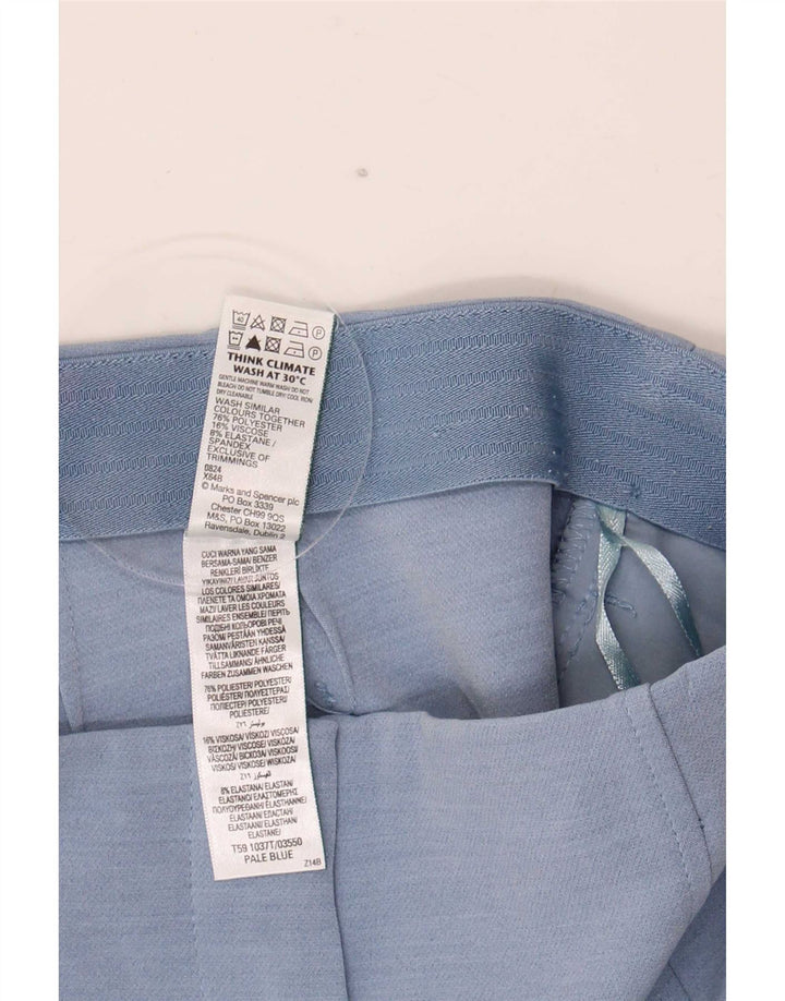 Pantaloni corti da donna Marks & Spencer UK 16 Large W32 L24 Poliestere blu