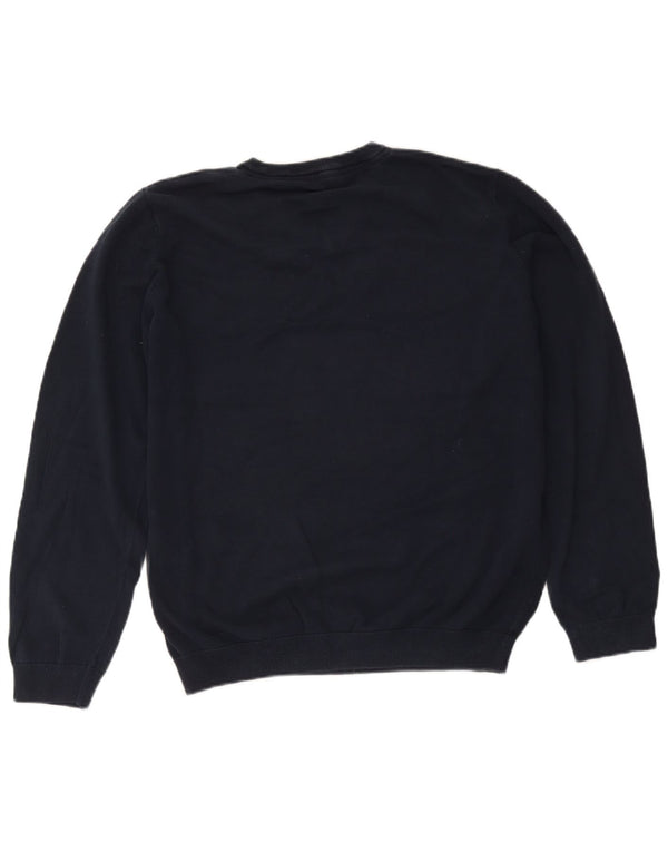 Maglione Marks & Spencer da bambino con scollo a V 15-16 anni in cotone blu navy
