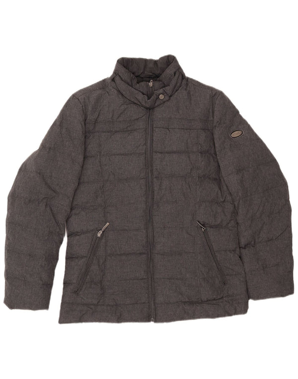 Giacca imbottita da donna BEST COMPANY UK 14 grande grigia