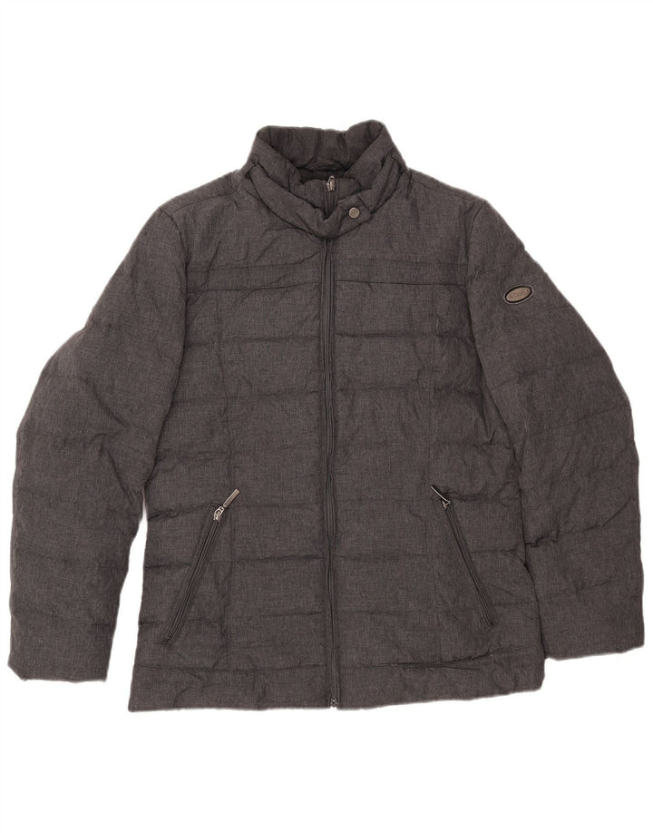 Giacca imbottita da donna BEST COMPANY UK 14 grande grigia