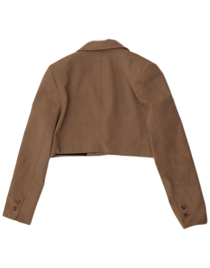 Giacca Bolero da donna Zara UK 10 piccola marrone
