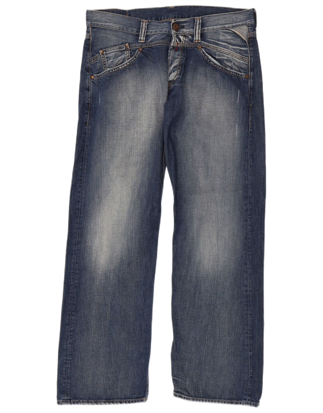 REPLAY Jeans dritti da uomo W36 L34 cotone blu