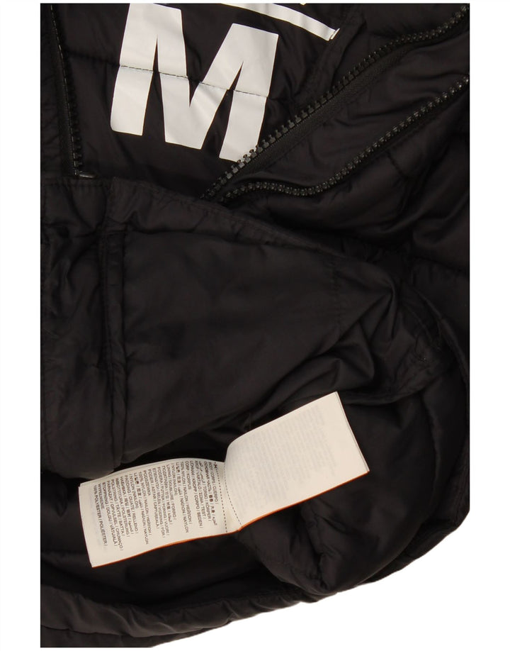 Giacca imbottita con cappuccio da donna Superdry UK 14 poliestere nero medio