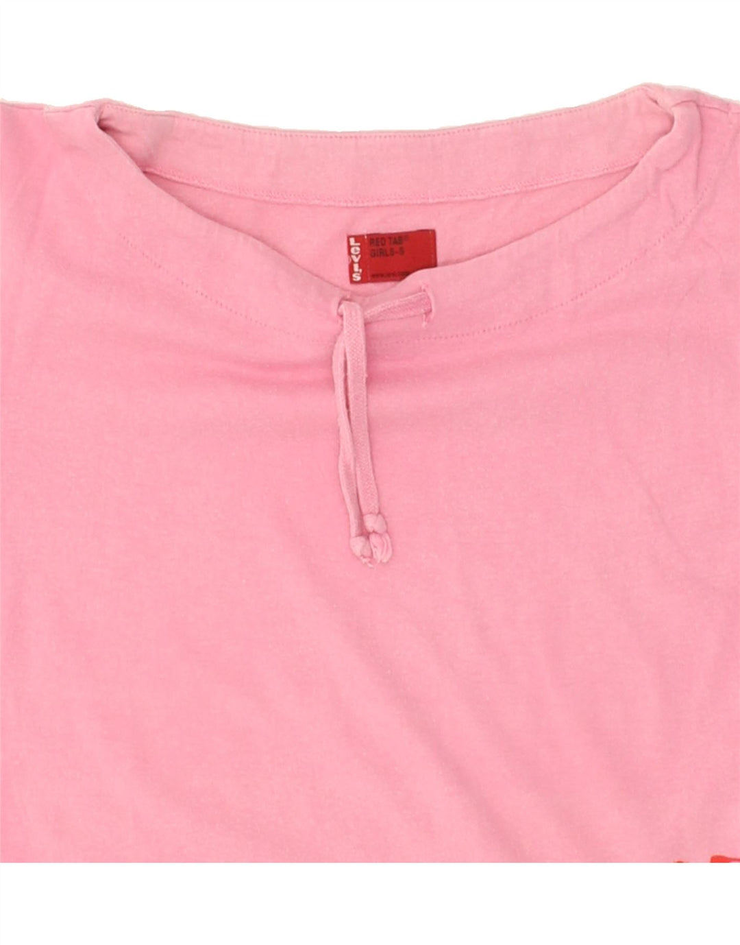 LEVI'S Womens Graphic T-Shirt Top UK 10 Small Pink Vintage Levi's and Second-Hand Levi's from Messina Hembry 
