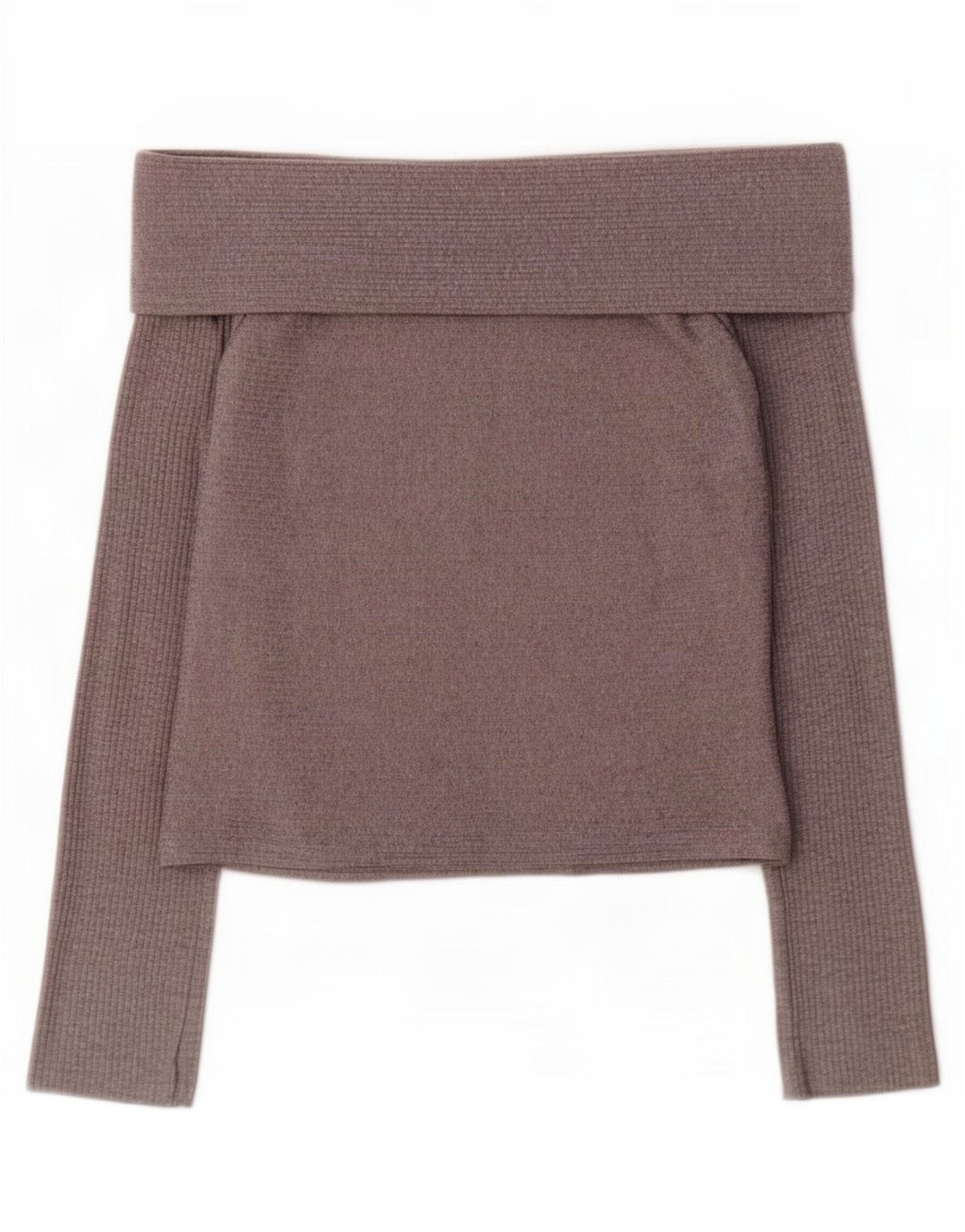 Top Zara Trafaluc con spalle scoperte da donna UK 12 Grigio medio