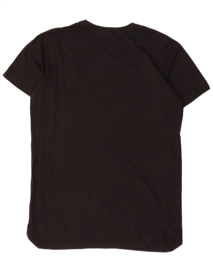 Nike - T-shirt regolare da uomo a maniche corte, grande, in cotone nero