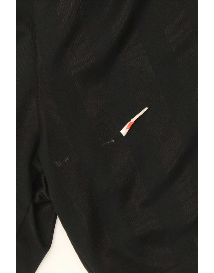 Pantaloncini sportivi da uomo Nike in poliestere a righe nere medie