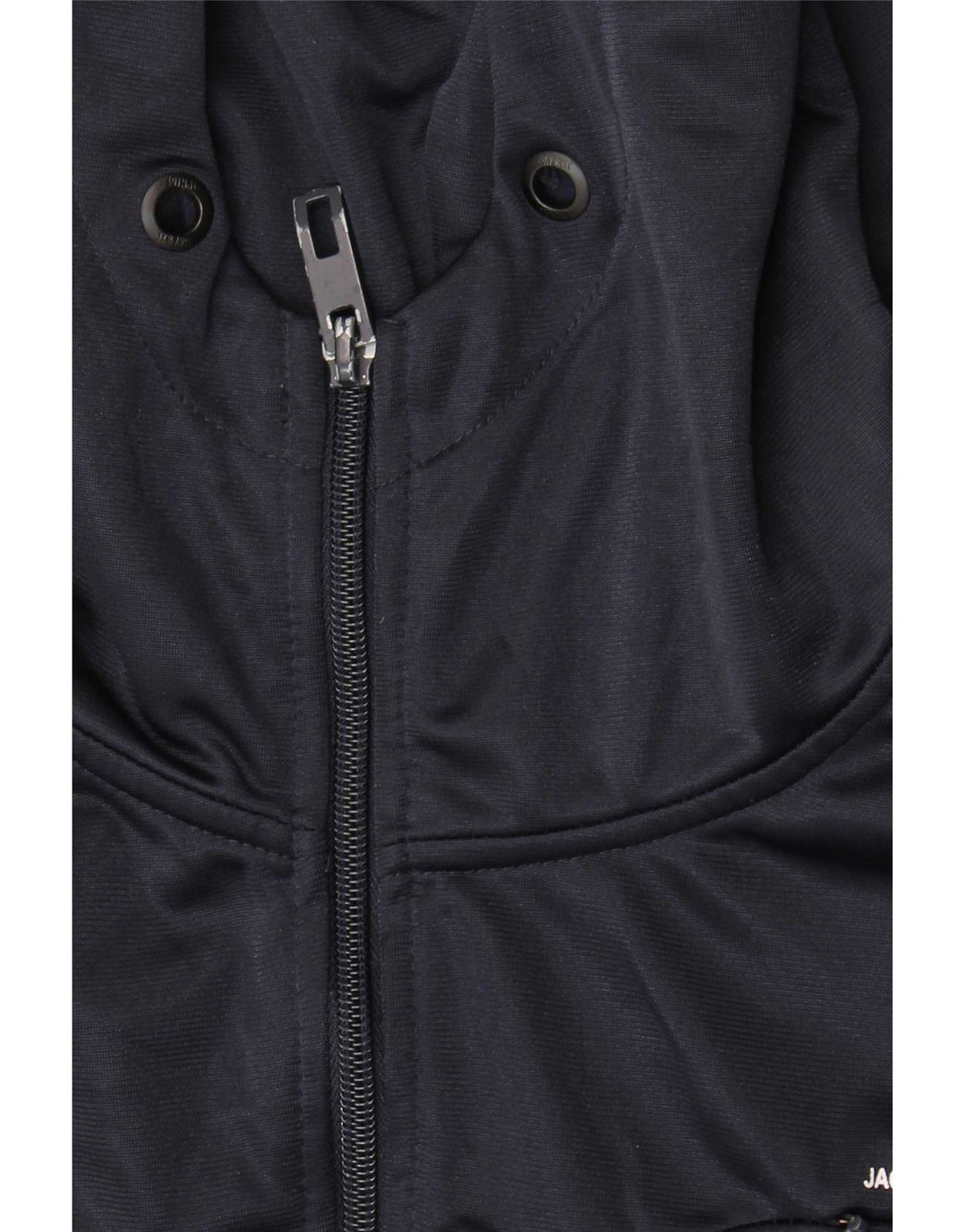 Jack & Jones - Maglione con cappuccio e zip da uomo, grande, in poliestere blu navy