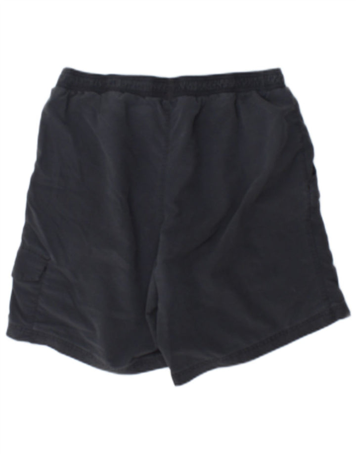 Pantaloncini sportivi Adidas da uomo in poliammide color block grigio medio